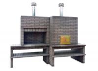 Ref. MD896 - 300 cm x 57 cm and 120 cm x 240 cm, LxWxH | Grill 94 cm x 50 cm, LxW | 2000 kg